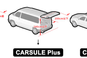 クルマに連結できるポップアップテントでオートキャンプがラクラクに ハイエースなど大型車にも対応した Carsule シリーズが発売中 カスタム アウトドア 福祉車両 モータースポーツなどのカーライフ情報が満載 Auto Messe Web