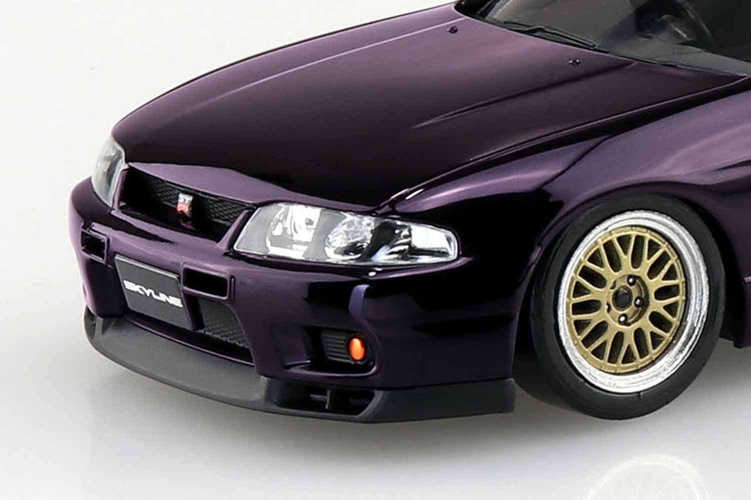 日産「R33GT-R」のカスタム仕様が作れる！ 接着不要のプラモデルが青島文化教材社から発売 | AUTO MESSE WEB（オートメッセウェブ）  〜クルマを文化する 〜