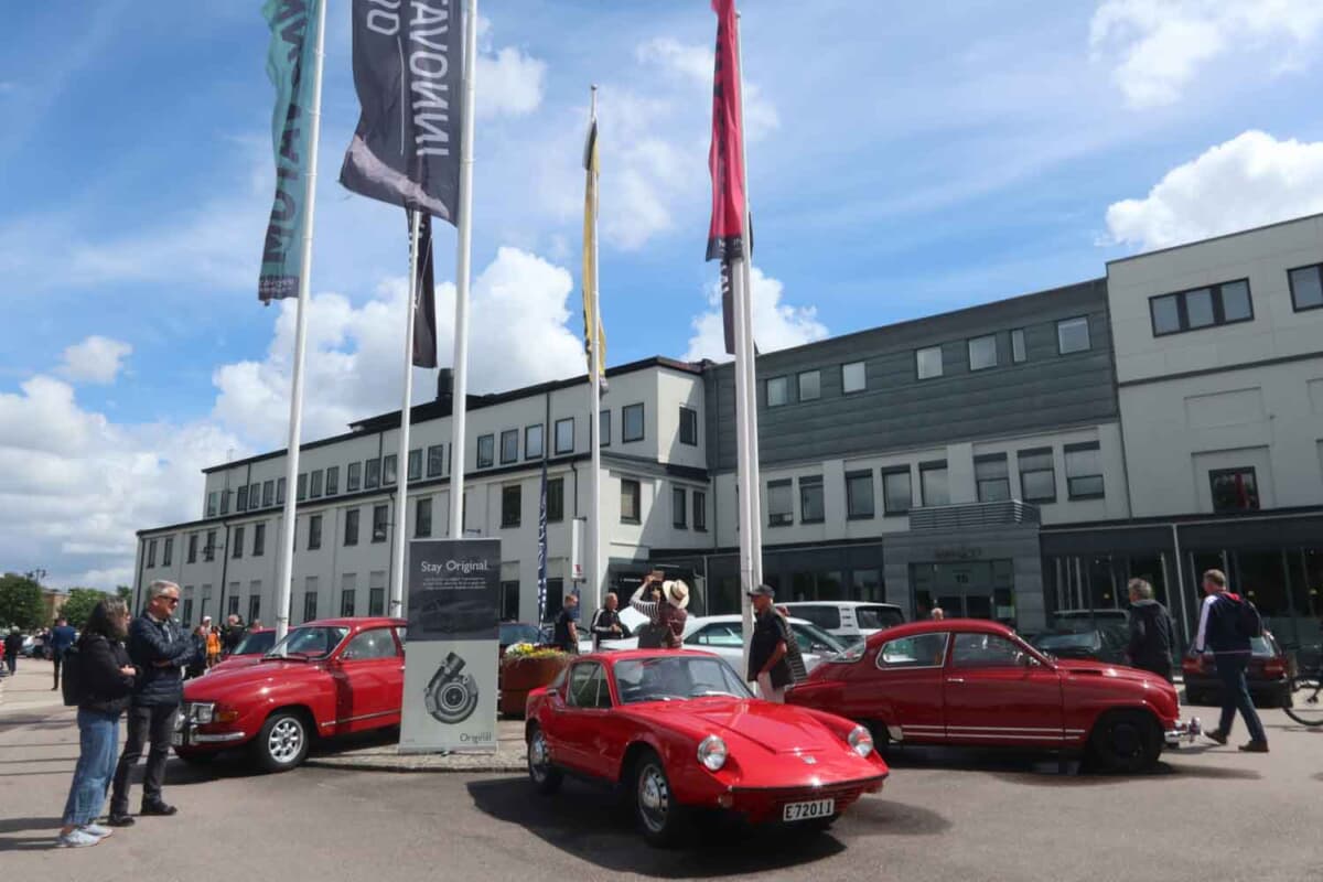 サーブ自動車博物館ではサーブ9000生誕40周年記念が行われていた