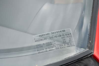 32万ユーロ（邦貨換算約5375万円）で落札されたフェラーリ「365GT4BB」（C）Courtesy of RM Sotheby's