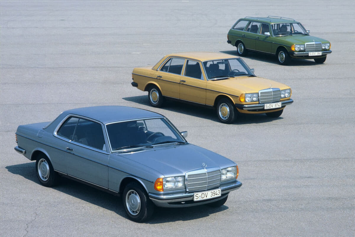 W123にはセダン、クーペ、ワゴンが用意された